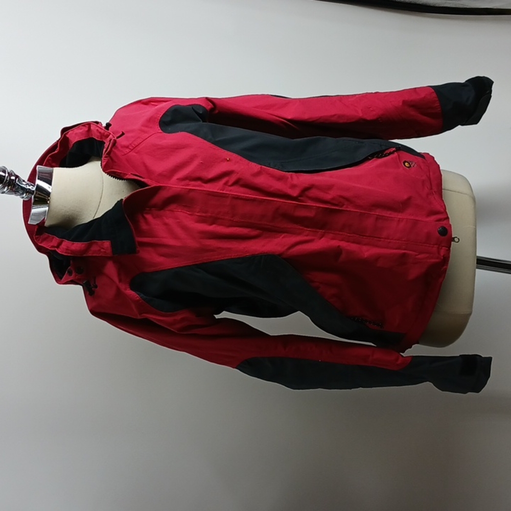 Mountain Hardware Red Light Weight Jacket With Ho… - image 1